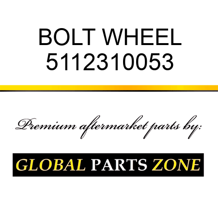 BOLT, WHEEL 5112310053