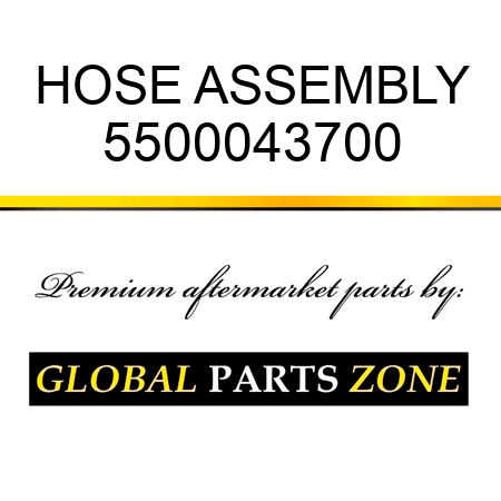 HOSE ASSEMBLY 5500043700
