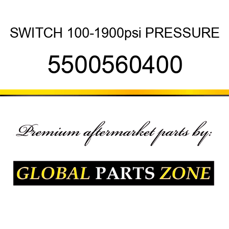SWITCH, 100-1900psi PRESSURE 5500560400