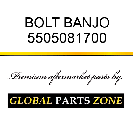 BOLT, BANJO 5505081700