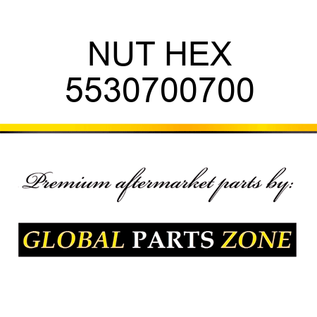 NUT, HEX 5530700700