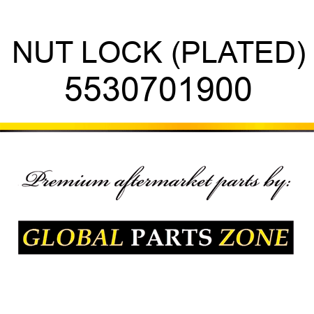NUT, LOCK, (PLATED) 5530701900