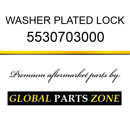 WASHER, PLATED LOCK 5530703000