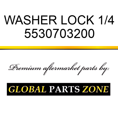 WASHER, LOCK 1/4 5530703200