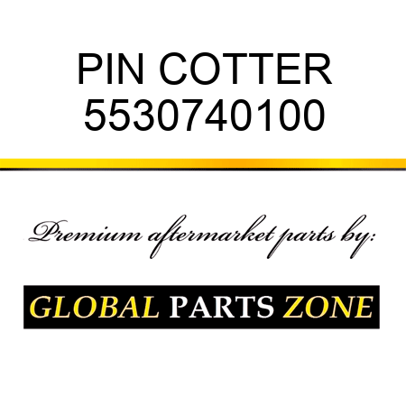 PIN, COTTER 5530740100