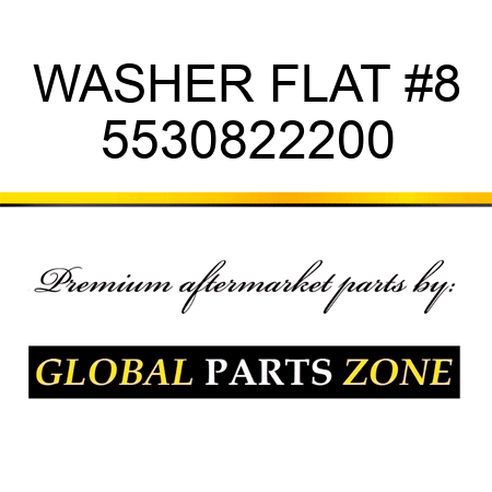 WASHER, FLAT #8 5530822200