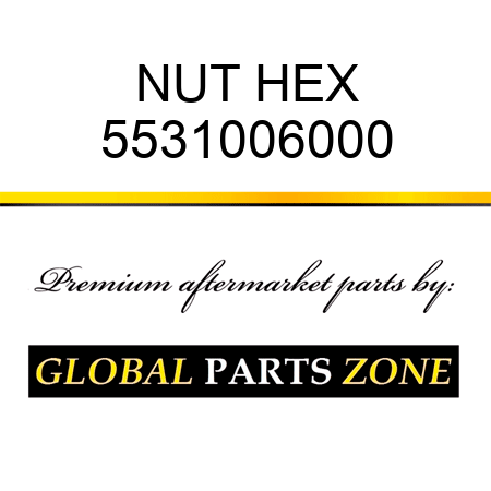 NUT, HEX 5531006000