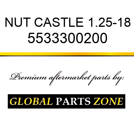 NUT, CASTLE 1.25-18 5533300200