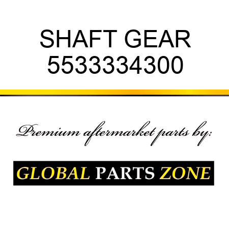 SHAFT, GEAR 5533334300