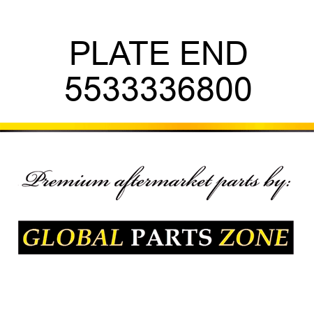 PLATE, END 5533336800