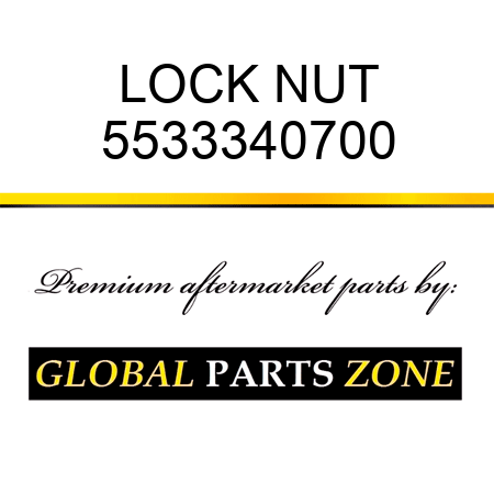 LOCK NUT 5533340700