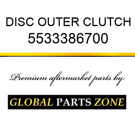 DISC, OUTER CLUTCH 5533386700