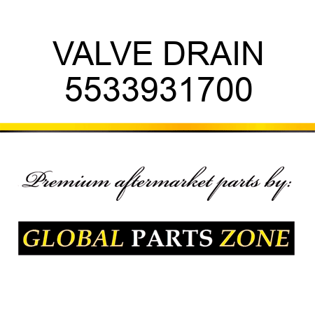 VALVE, DRAIN 5533931700