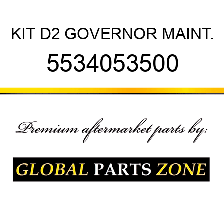 KIT, D2 GOVERNOR MAINT. 5534053500