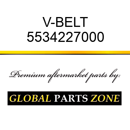 V-BELT 5534227000