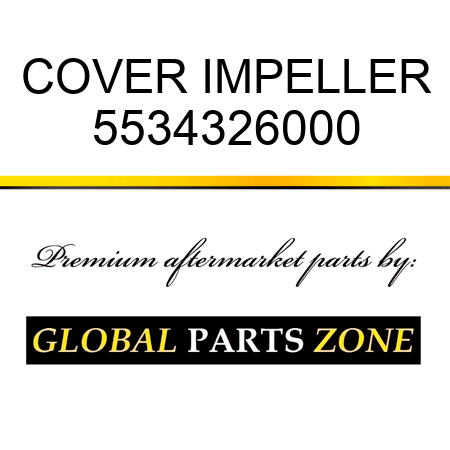 COVER, IMPELLER 5534326000