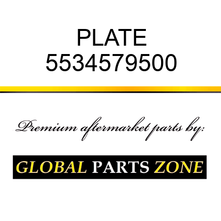 PLATE 5534579500