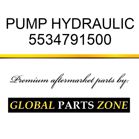 PUMP, HYDRAULIC 5534791500