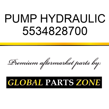 PUMP, HYDRAULIC 5534828700