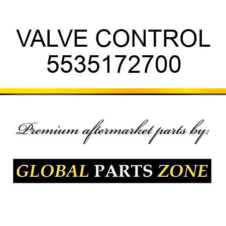 VALVE, CONTROL 5535172700