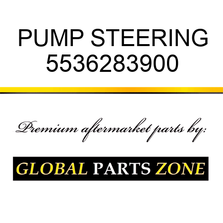 PUMP, STEERING 5536283900