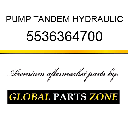 PUMP, TANDEM HYDRAULIC 5536364700