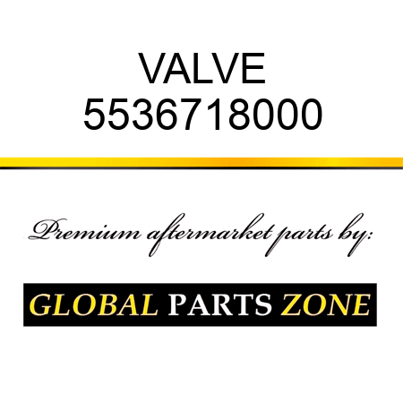 VALVE 5536718000
