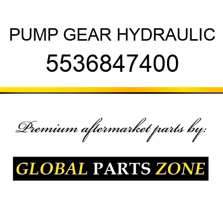 PUMP, GEAR HYDRAULIC 5536847400