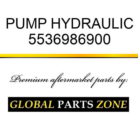 PUMP, HYDRAULIC 5536986900