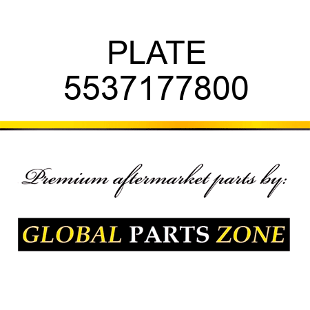 PLATE 5537177800