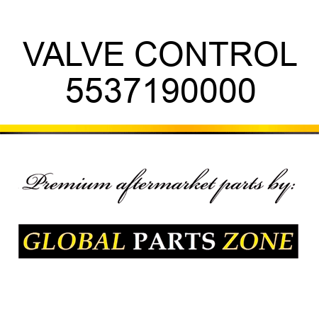 VALVE, CONTROL 5537190000