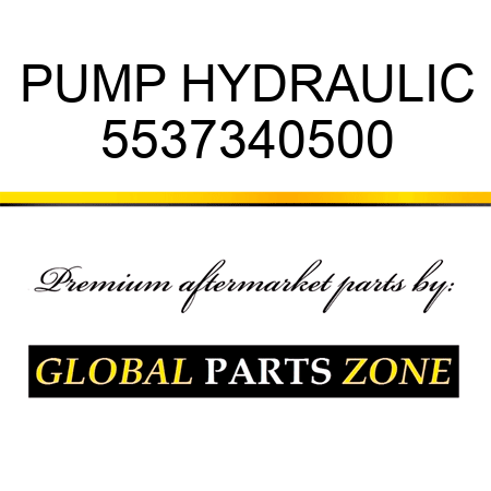 PUMP, HYDRAULIC 5537340500