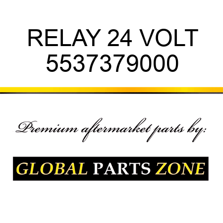 RELAY, 24 VOLT 5537379000