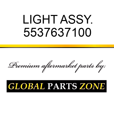 LIGHT ASSY., 5537637100