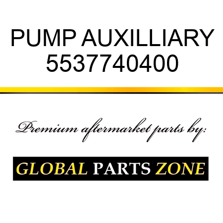 PUMP, AUXILLIARY 5537740400