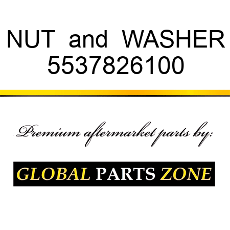 NUT & WASHER 5537826100