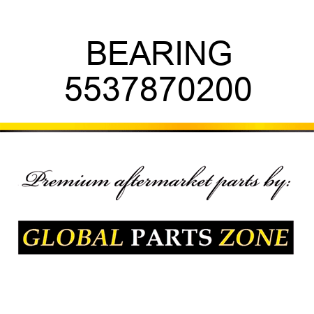 BEARING 5537870200