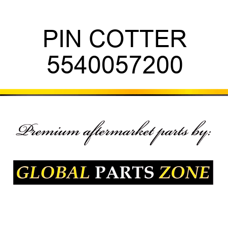 PIN, COTTER 5540057200