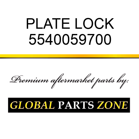 PLATE, LOCK 5540059700