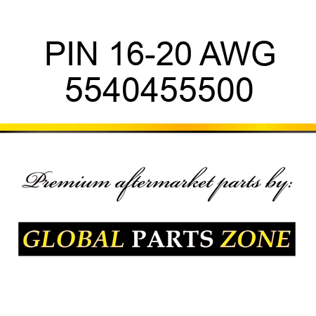 PIN, 16-20 AWG 5540455500