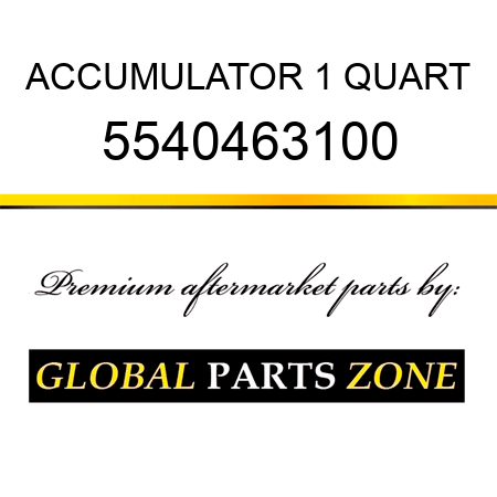 ACCUMULATOR, 1 QUART 5540463100