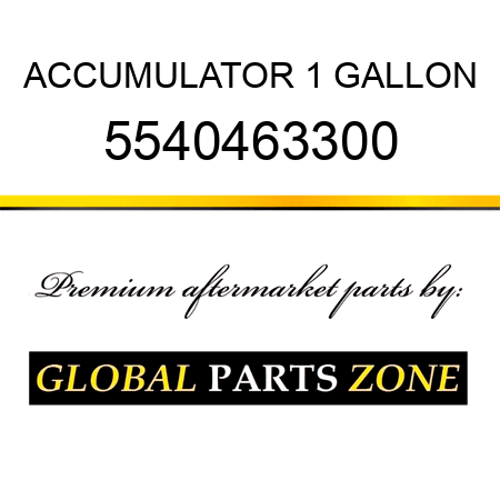 ACCUMULATOR, 1 GALLON 5540463300