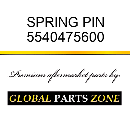 SPRING PIN 5540475600