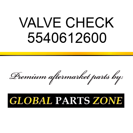 VALVE, CHECK 5540612600