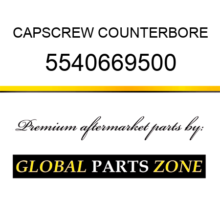 CAPSCREW, COUNTERBORE 5540669500