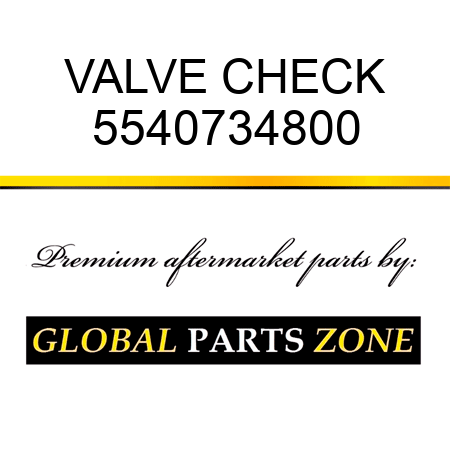 VALVE, CHECK 5540734800