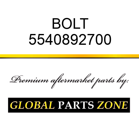 BOLT 5540892700