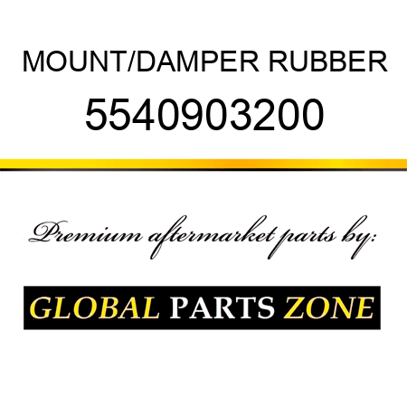 MOUNT/DAMPER, RUBBER 5540903200