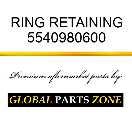RING, RETAINING 5540980600