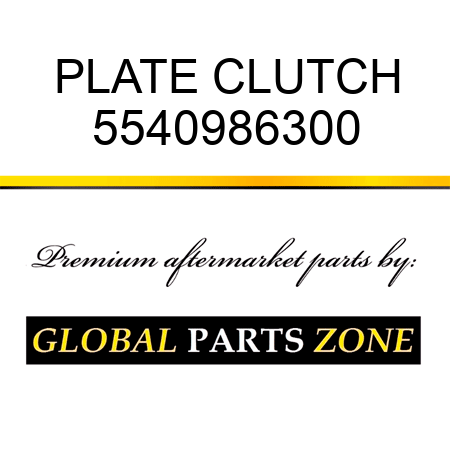 PLATE, CLUTCH 5540986300
